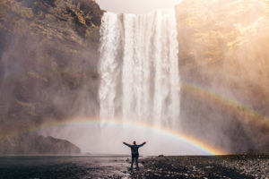 Man and Waterfall - What is Content