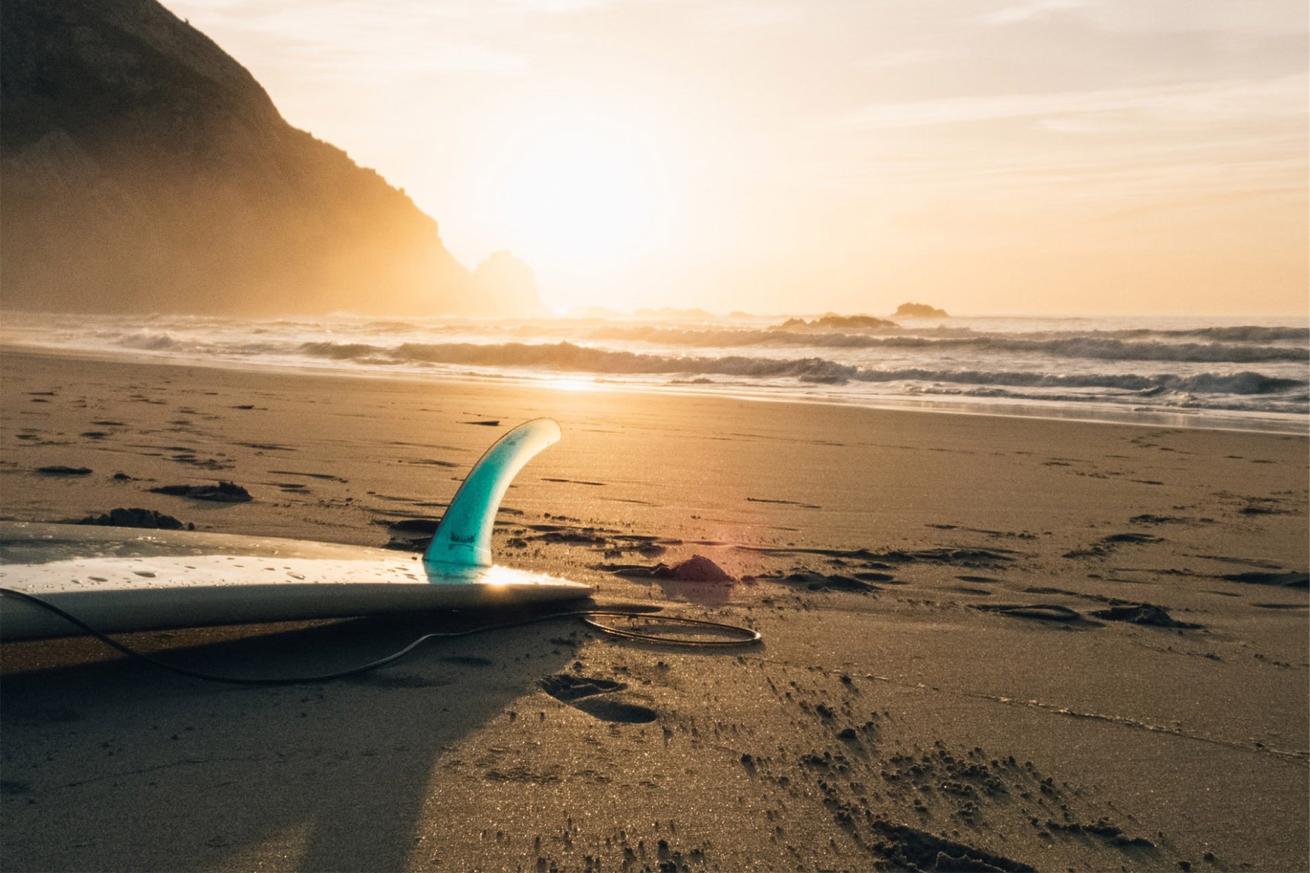Surfboard and Beach - Merchandising Content